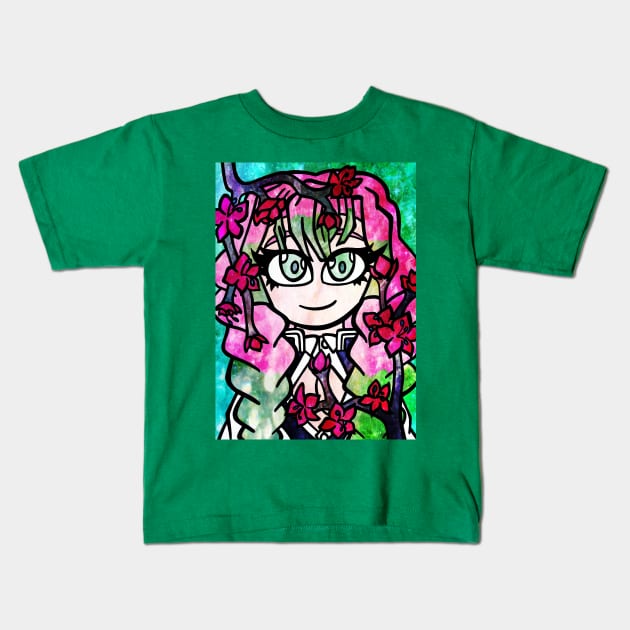 Demon Slayer | Mitsuri Kanroji Kids T-Shirt by ScribbleSketchScoo